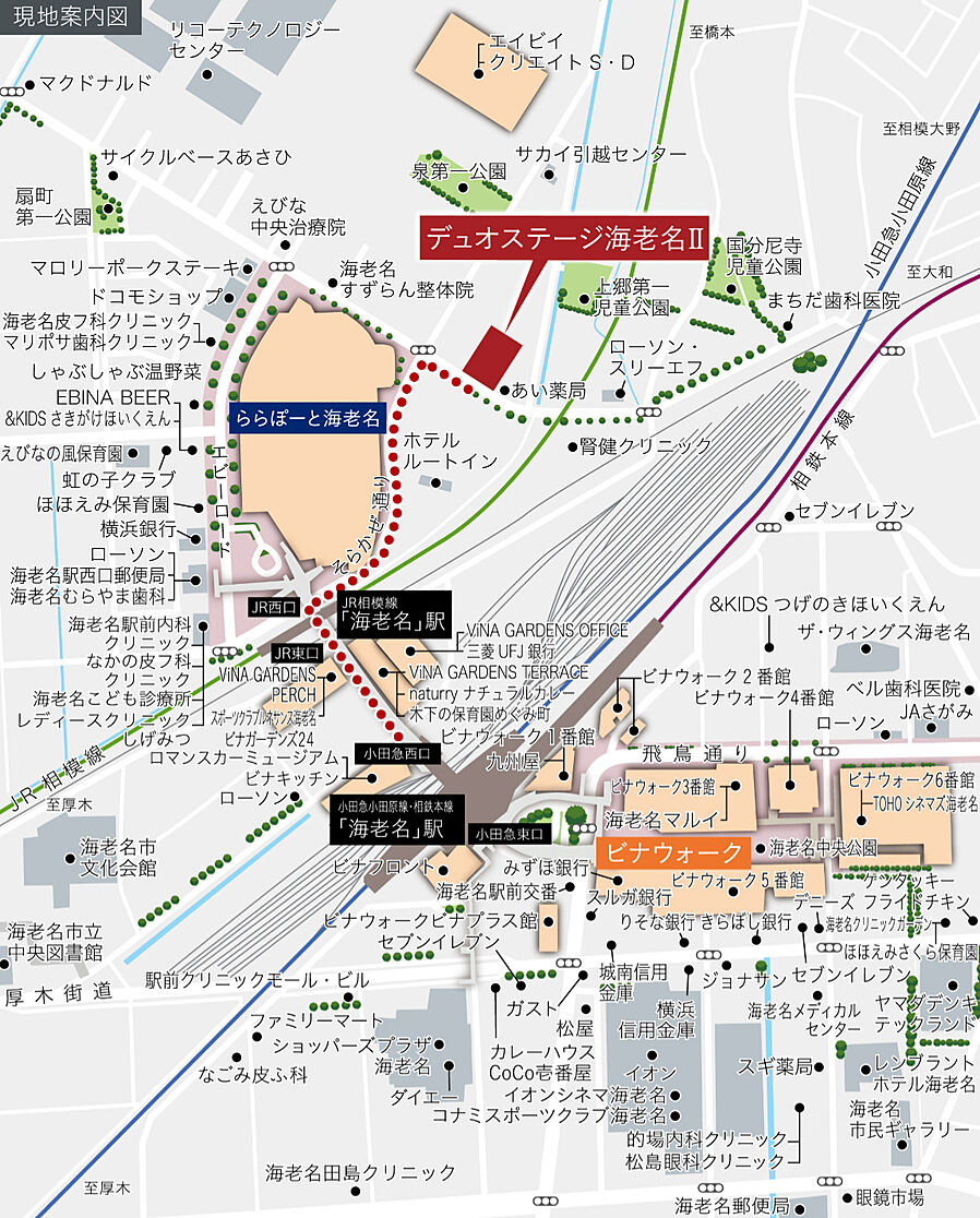 デュオステージ海老名II：案内図