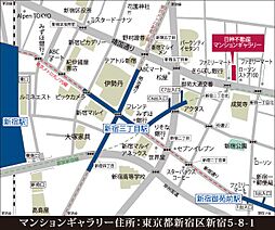 パレステージ北千住II モデルルーム案内図