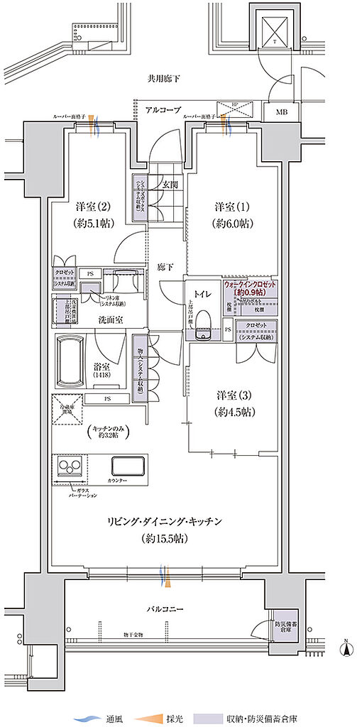 グランクレア名古屋庄内通 間取り D1