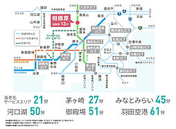 ハイムスイート相模原横山台 アクセス図