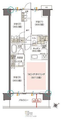 ハイムスイート相模原横山台 間取り M