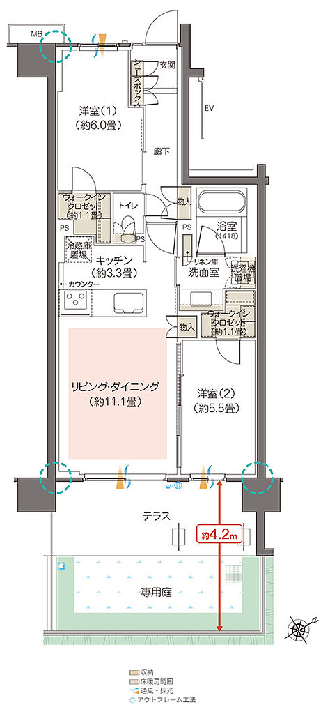 ハイムスイート相模原横山台 間取り Pg