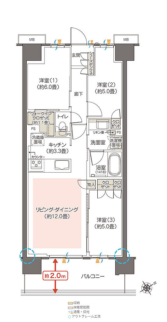 ハイムスイート相模原横山台 間取り R