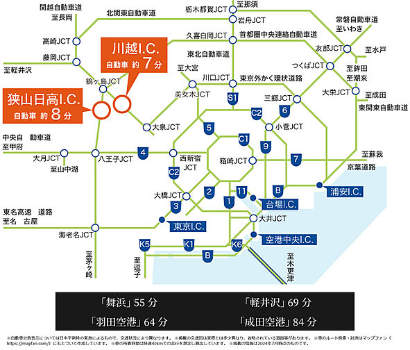 ハイムスイート新狭山 アクセス図