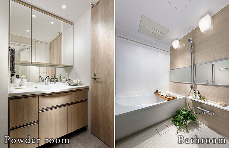 オーベル新松戸レジデンス パウダールーム／バスルーム