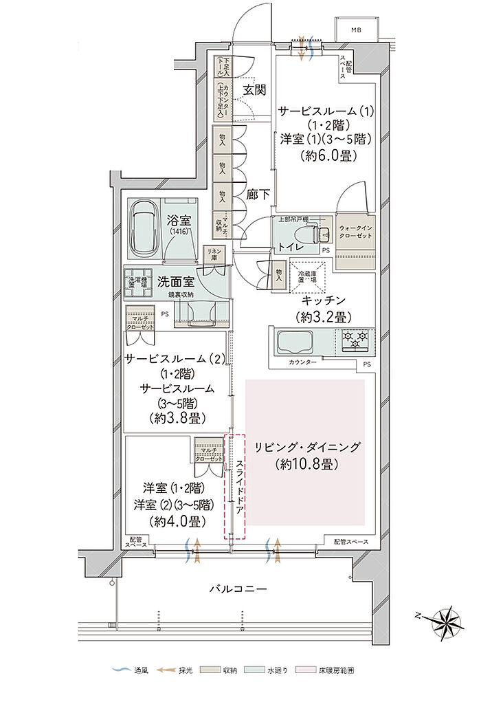 オーベル大宮プレイス 間取り J
