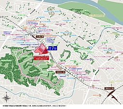 オーベルグランディオ川崎久地ヒルズ 現地案内図