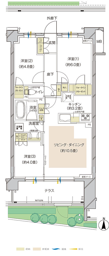 オーベル三鷹 間取り Dt