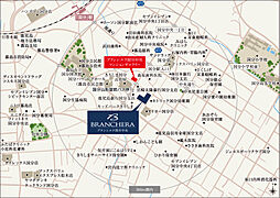 ブランシエラ国分中央 現地案内図