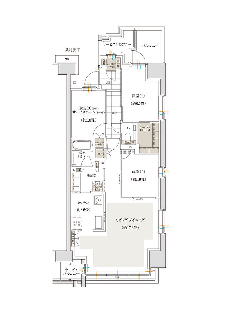 バウス加賀 間取り B7’