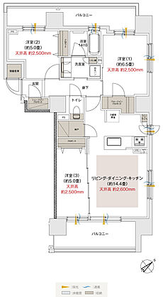 ブランシエラ豊平三条 間取り E