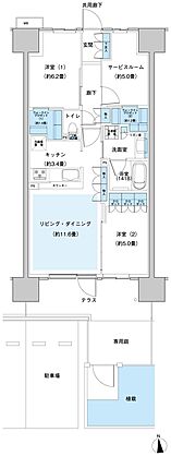 ウエリス八千代村上 間取り Ed3gp