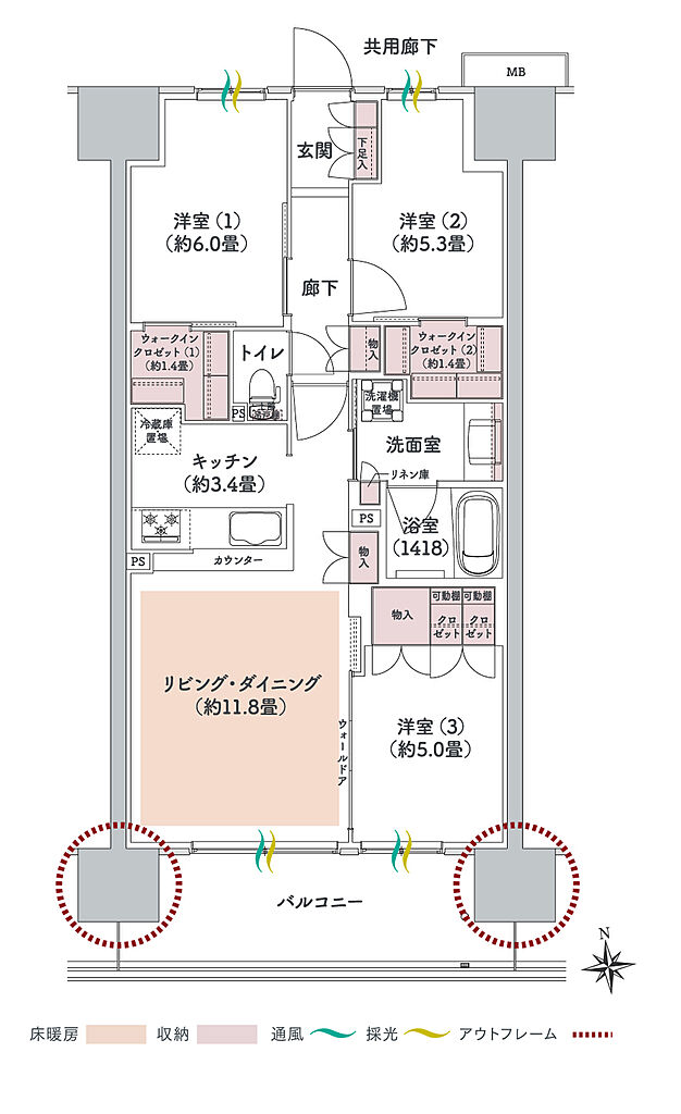 ウエリス八千代村上 間取り 【先着順】Ec3