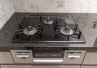 葵クロスタワー ガラストップコンロ（水無両面焼き）