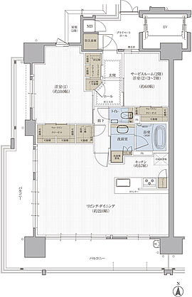 クレアホームズ松江大橋 間取り A