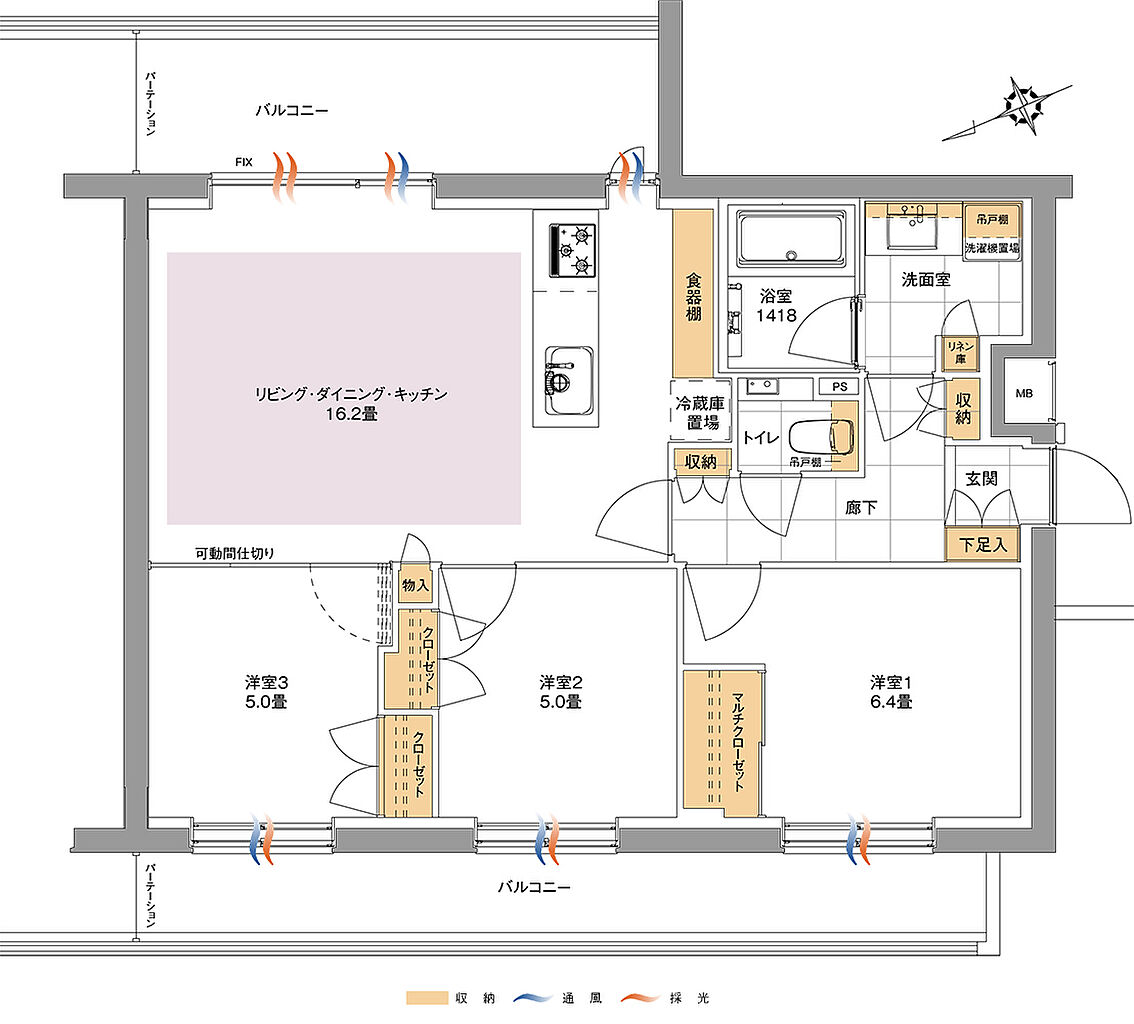 バースシティ・ザ・マーク溝の口 間取り C