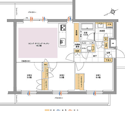 バースシティ・ザ・マーク溝の口 間取り C