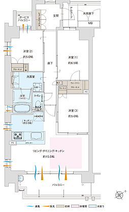 グランドパレス上小田井 間取り D