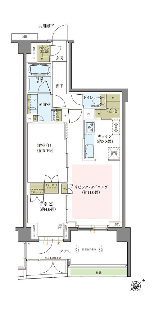 グレーシア南万騎が原マークス 間取り I