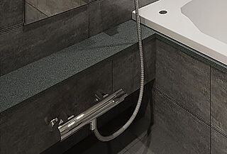 アトラス三田 浴室御影石カウンター