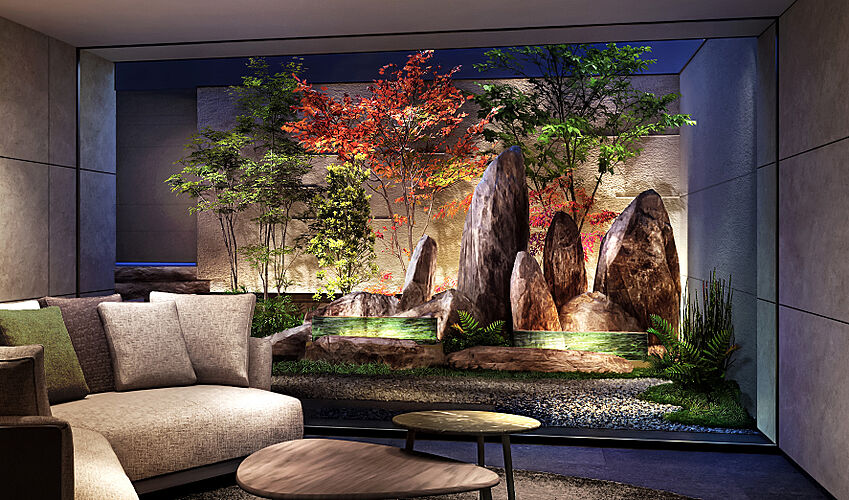 アトラス三田 エントランスラウンジ完成予想CG