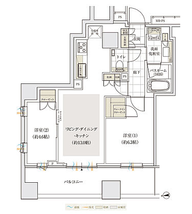 アトラス三田 間取り F1