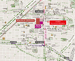 グランクレア ミリアシティ 現地案内図