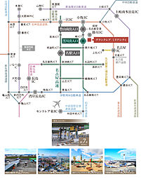グランクレア ミリアシティ アクセス図