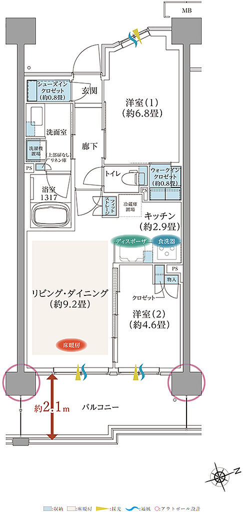 TOKYO LINK WITH TOWN PROJECT（東京リンクウィズタウンプロジェクト） 間取り F5