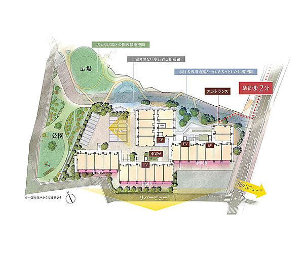 京王多摩川ハモンズ 京王多摩川ハモンズ敷地配置図
