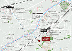 ブランシエラ横浜蒔田 現地案内図