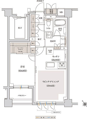 ブランシエラ横浜蒔田 間取り E
