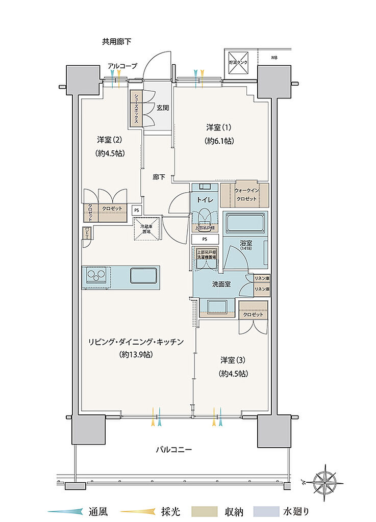シエリア深川木場 間取り C1