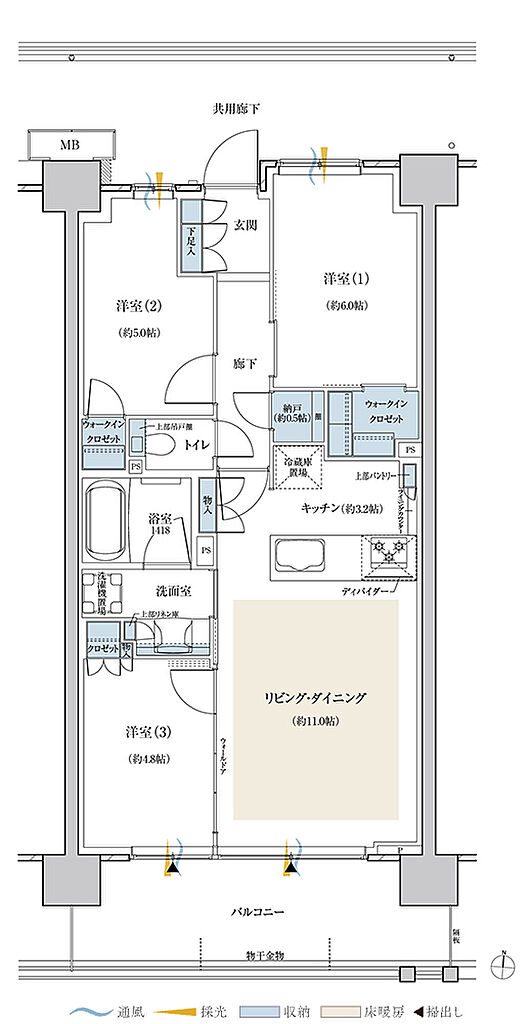 ビアレ新越谷 間取り S-G2