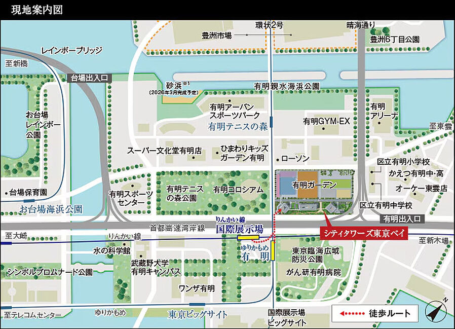シティタワーズ東京ベイ：案内図
