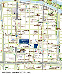 シティタワー大阪本町 現地案内図