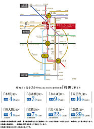 梅田ガーデンレジデンス アクセス図