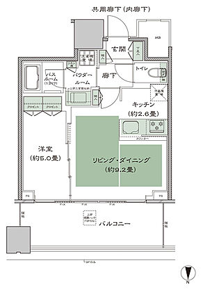 梅田ガーデンレジデンス 間取り N-40G