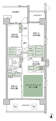 シティテラス湘南平塚 間取り E-C