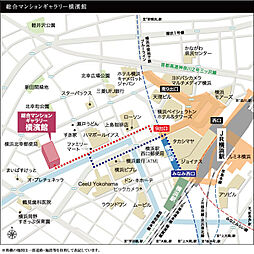 シティテラス横濱星川 モデルルーム案内図