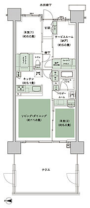 シティハウス八千代緑が丘 間取り C-B5t