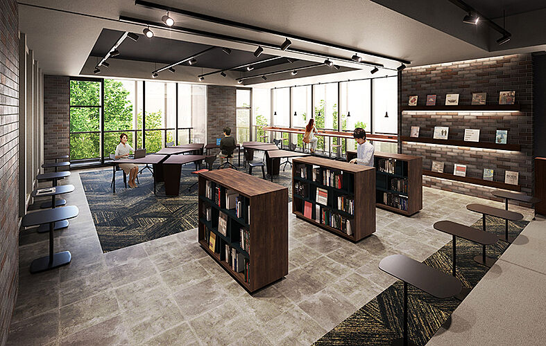 シティタワー千住大橋 テレワークラウンジ完成予想図