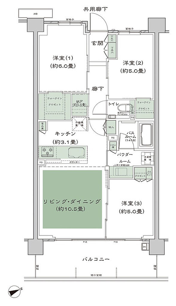 シティテラス善福寺公園 間取り D-B2