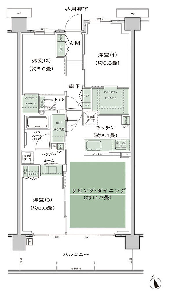 シティテラス善福寺公園 間取り B-C3