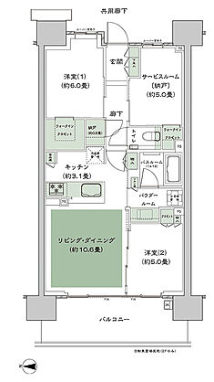 シティテラス赤羽THE WEST 間取り D-C