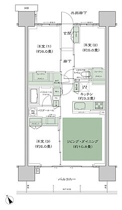 シティテラス南砂 間取り A3