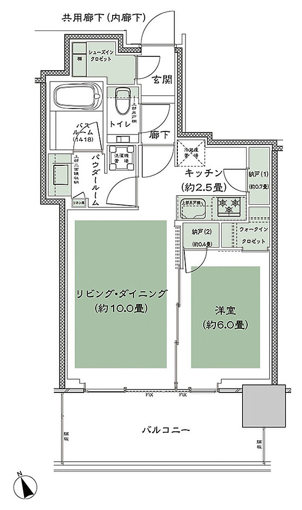 グランドシティタワー池袋 間取り SW-45D-標準