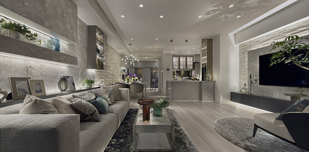 グランドシティタワー月島 リビング・ダイニング