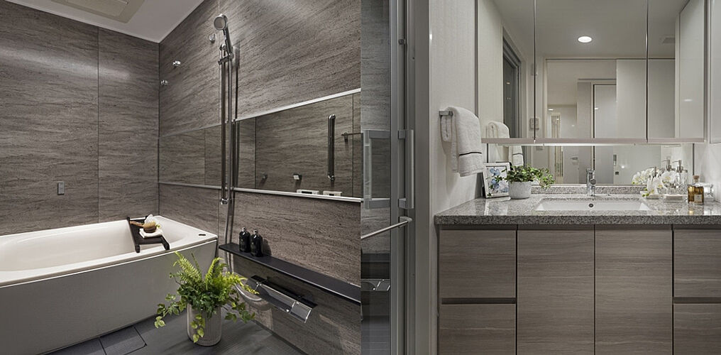 グランドシティタワー月島 バスルーム／パウダールーム