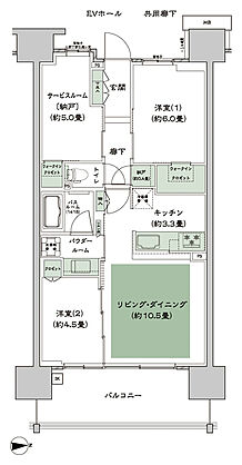 シティハウス新森 間取り B1